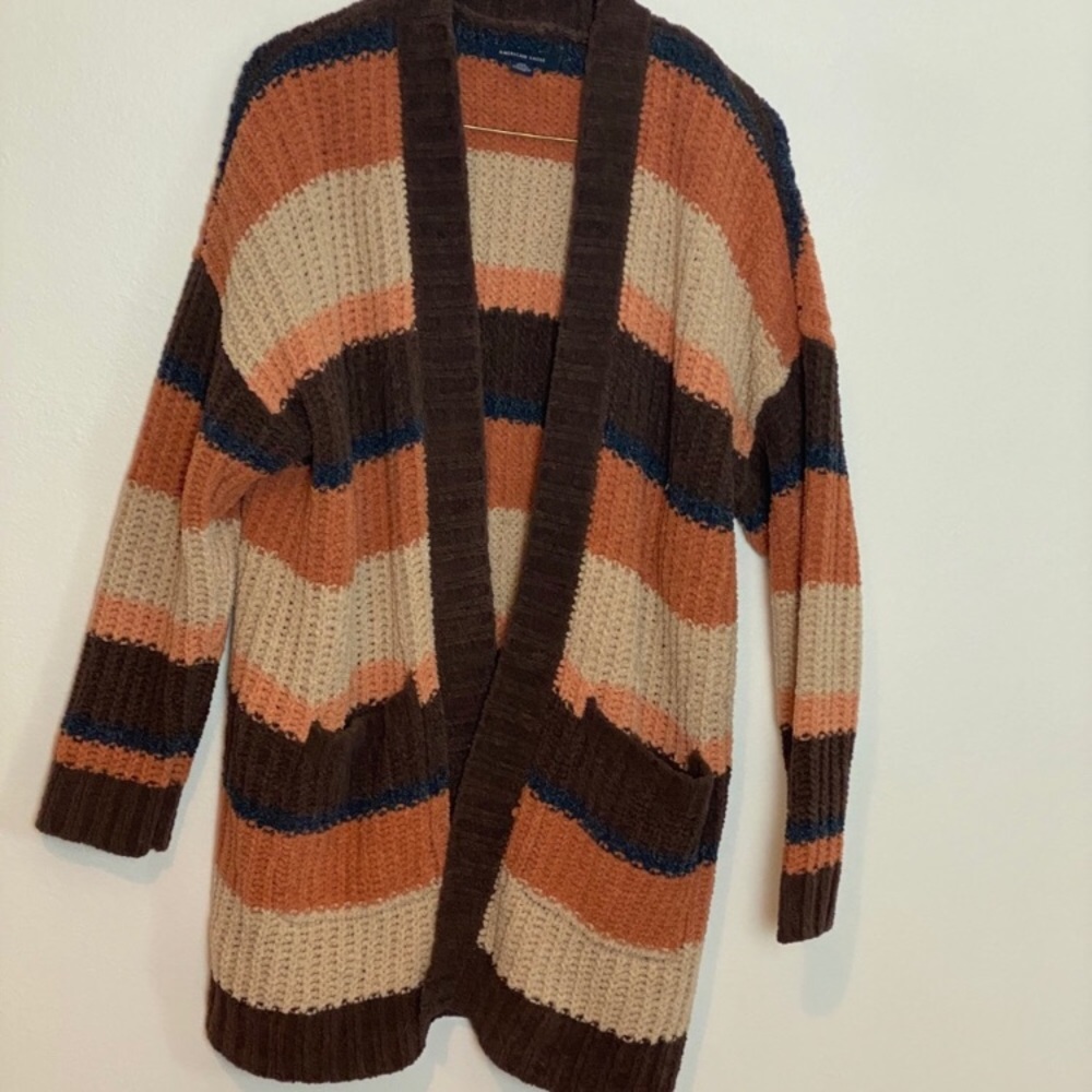 Striped over size cardigan!